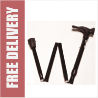 Anatomic Adjustable Walking Stick Black